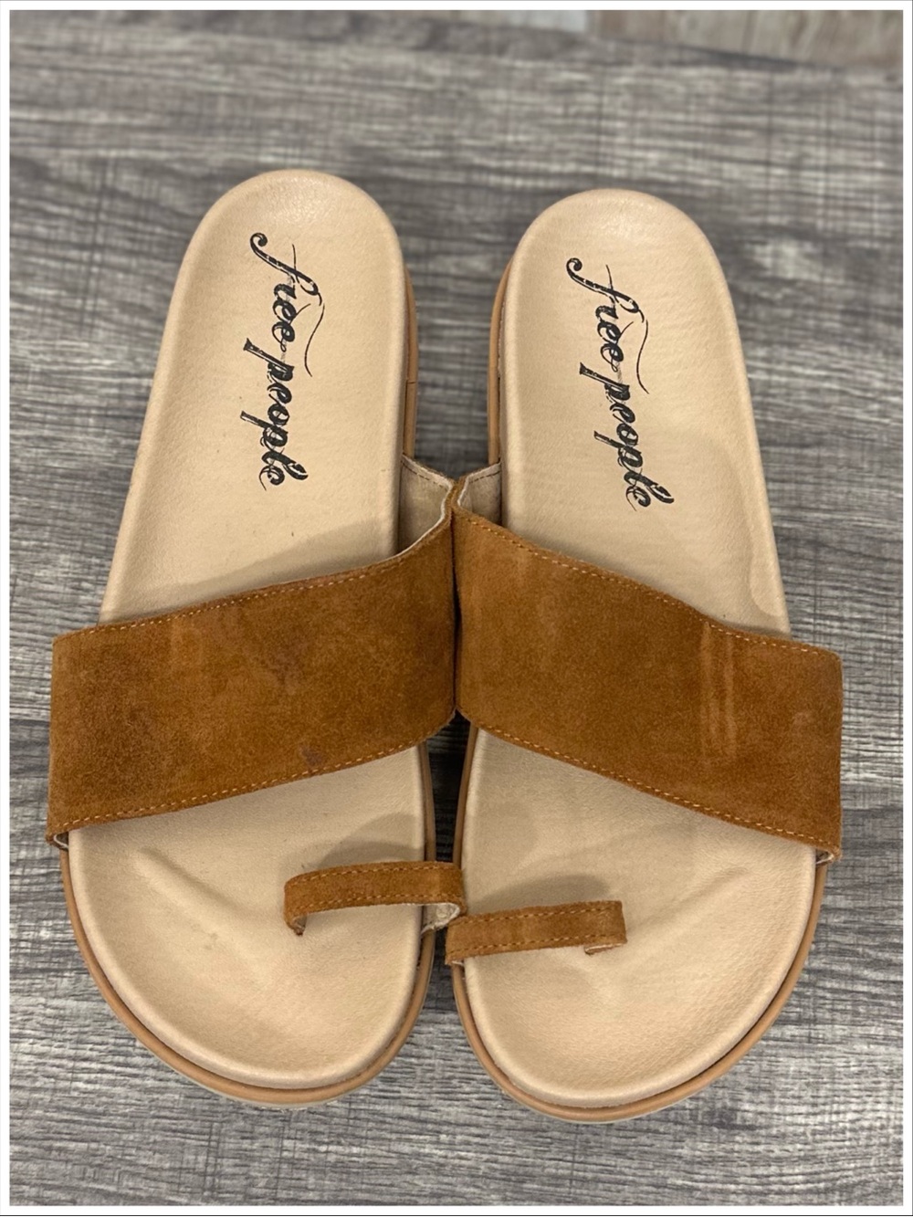 Free People | Azure Suede Clogs | Chestnut | 38 | Item #S4912